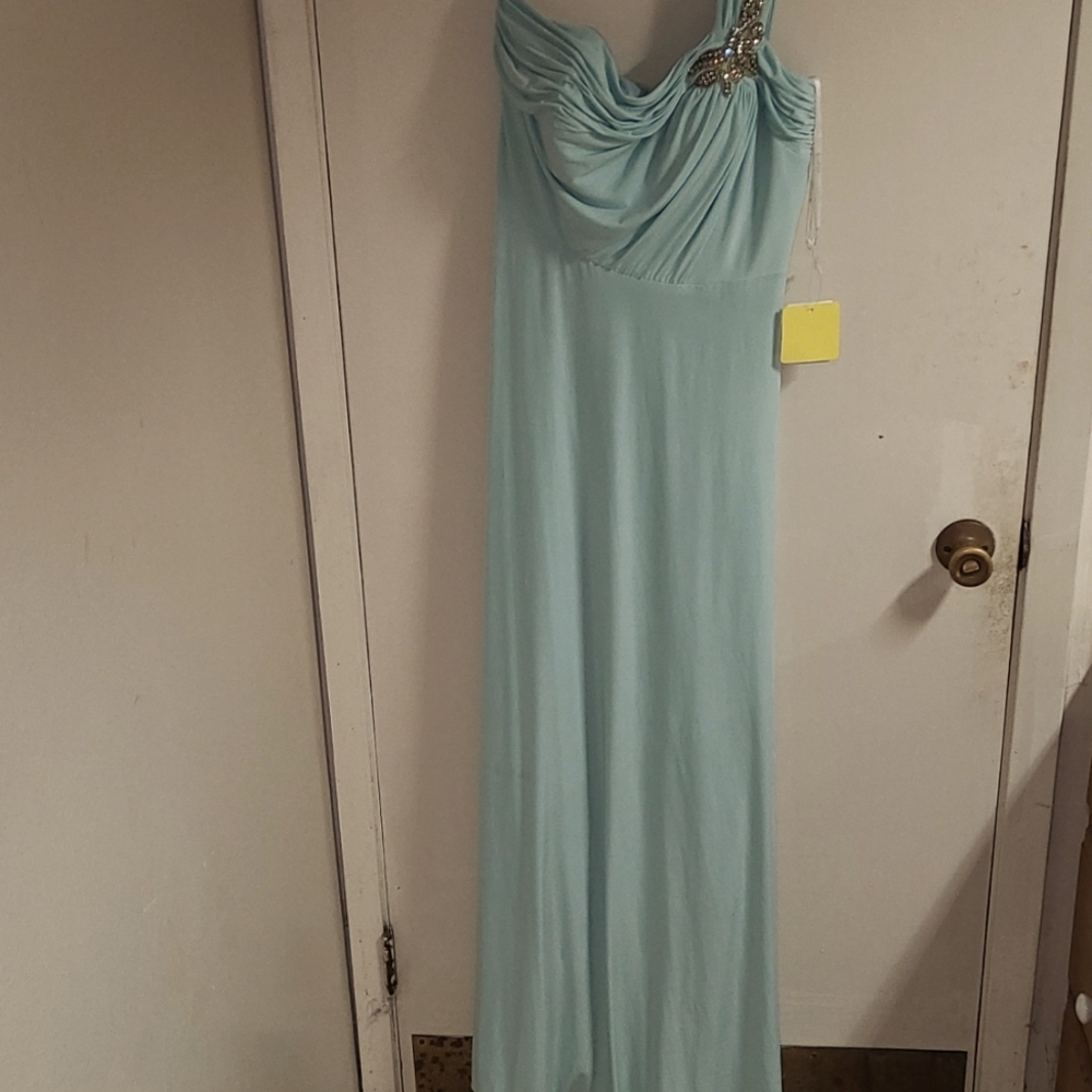 JY by JENNY YOO. Convertible Maraca Canal Blue dress.